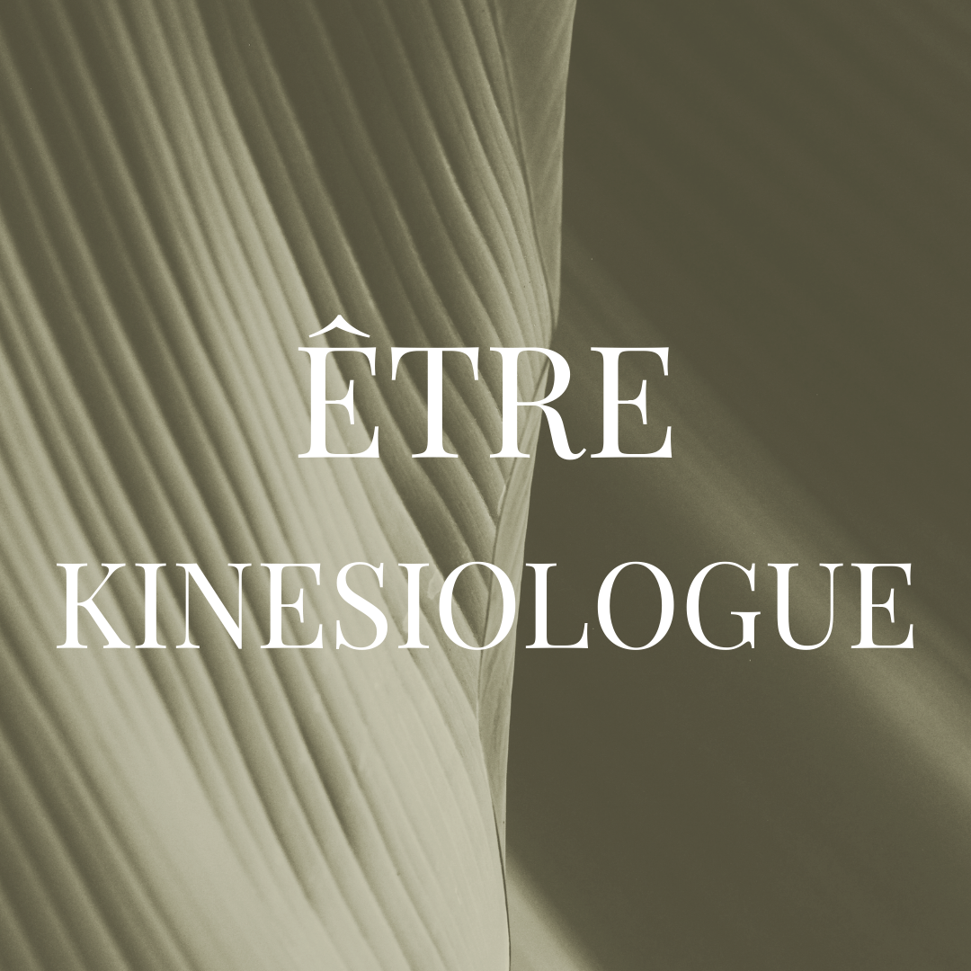 ETRE KINESIOLOGUE
